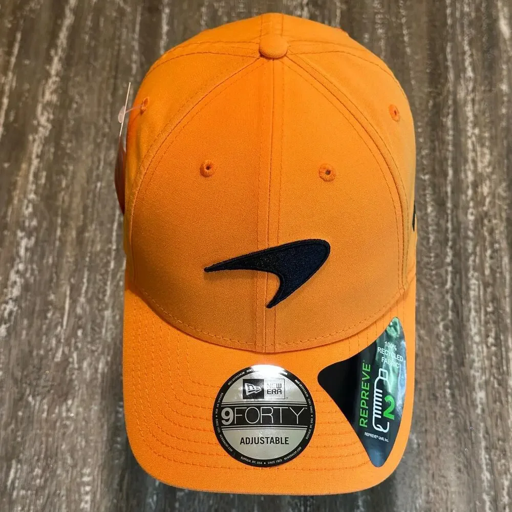 NWT New Era 9FORTY McLaren Formula 1 Team Adjustable Strapback Hat Cap Orange